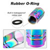 Picture of Alpmosn Colorful Aluminum Tire Stem Valve Caps Wheel Valve Covers Car Dustproof Tire Cap Cover Accessories, Universal for SUV, Car, Bike and Motorcycle，Hexagon Shape (4PCS)