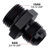 Picture of EVIL ENERGY 8AN Flare to AN10 ORB Male O-Ring Fitting Adapter 2PCS