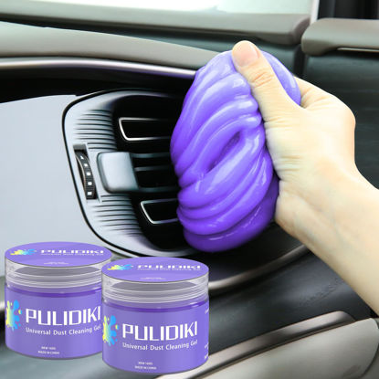 Picture of PULIDIKI Car Cleaning Gel Cleaning Putty Car Detailing Kit Car Interior Cleaner Car Slime Cleaner Dust Cleaning Supplies Car Accessories Car Gifts for Men Women Purple (2Pack)