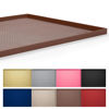 Picture of Hubulk Dog Feeding Mat,100% Waterproof Food Grade Silicone Pet Food and Water Bowl Placemat,Dishwasher, High Raised Edge to Prevent Spills,Nonslip Tray to Stop Messes on Floor（32"x24"x1.0", Brown）