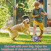 Picture of QDAN Dog Toys Soccer Ball with Straps, Interactive Toys for Tug of War, Puppy Birthday Toy, Dog Water Toy, Dog Balls for Small Medium Dog (6 Inch)