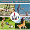 Picture of QDAN Dog Toys Soccer Ball with Straps, Interactive Toys for Tug of War, Puppy Birthday Toy, Dog Water Toy, Dog Balls for Small Medium Dog (6 Inch)