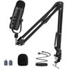 Picture of ZealSound Gaming Microphone Kit,Podcast Condenser USB Mic with Boom Arm,Supercardioid Microphone with Mute Button,Echo Volume Gain Knob,Adjust Monitor for Phone PC Computer (Black)