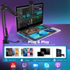Picture of ZealSound Gaming Microphone Kit,Podcast Condenser USB Mic with Boom Arm,Supercardioid Microphone with Mute Button,Echo Volume Gain Knob,Adjust Monitor for Phone PC Computer (Black)