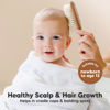 Picture of Baby Hair Brush - Baby Brush with Soft Goat Bristles, Cradle Cap Brush, Perfect Scalp Grooming Product for Infant, Toddler, Kids, Newborns, Baby Girls, Boys (Dark Walnut, Oval)