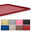 Picture of Hubulk Dog Feeding Mat,100% Waterproof Food Grade Silicone Pet Food and Water Bowl Placemat,Dishwasher, High Raised Edge to Prevent Spills,Nonslip Tray to Stop Messes on Floor（28"x18"x0.8", Red）