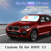 Picture of Sun Shade Sunshade for BMW X3 Windshield Cover, 4-Layer Front Window Shade Custom fit 2018-2024 X3 Base, xDrive28i, xDrive35i, M Sport SUV Sun Visor 240T Shade Blocks UV Rays Car Accessories