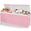 Picture of Pantryily Toy Storage for Girls - Extra Large Kids Toy Box Chest,Collapsible Toy Organizers and Storage for Nursery,Playroom,Office 35.8"x12.6"x16"(Pink)
