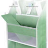 Picture of Univivi Over Door Organizer Baby Door Storage Wall Mount Storage with 3 Small PVC Pockets and 5 Large Pockets Ideal for Baby Stuff, Toiletries and Sundries (Green)