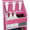 Picture of Univivi Door Hanging Organizer Nursery Over the Door Organizer Baby Storage with 5 Large Pockets and 3 Small PVC Pockets for Cosmetics, Toys and Sundries (Pink)