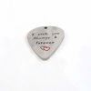 Picture of Guitar Pick Keychain Gifts, I Pick You Stainless Steel Guitar Pick Keychain Musical Gift Anniversary Valentine's Day Christmas Gift