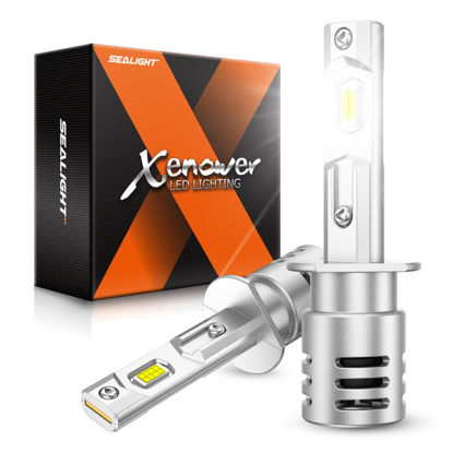 Picture of SEALIGHT 𝐇𝟷 Bulbs Brightness Enhanced 2024 𝐇𝟷 Fog Light Bulbs with Adapter, Pack of 2