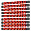 Picture of ALOANES 9 PC ABS Socket Organizer, 3/8 inch, Black Rails with Red Clips