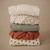 Picture of mushie Extra Soft Muslin Fitted Crib Sheet | 192 Thread Count | 28"x 52" (White)