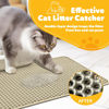 Picture of Cat Litter Mat - 23.2'' x 14.6'' Small Litter Trapping Mat, Easy to Clean Litter Box Mat, Waterproof, Urine-Proof, Non-Slip Kitty Litter Mats for Floor, Beige