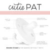 Picture of Ryan & Rose Cutie PAT All-in-One Pacifier and Teether Massaging Teething Ring and Hideaway Binky for Growing Babies (Canvas (3 Pack), Stage 1)