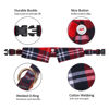 Picture of Faleela Cotton Plaid Shirt Style Dog Collar Soft Cute,Boy Dog Collar with Quick-Release Buckle,Adjustable Bow Tie Collar for Small Medium Large Dogs
