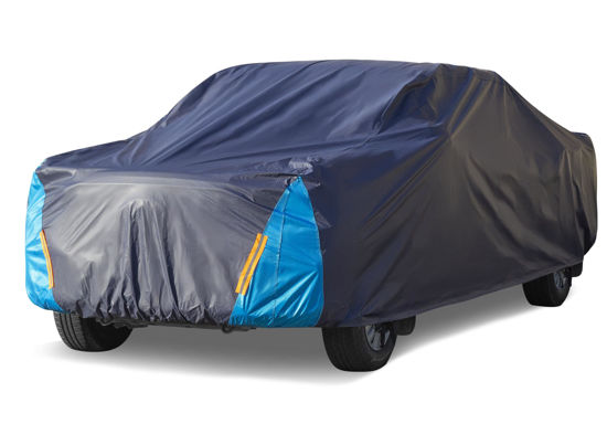 Picture of Truck Cover Waterproof All Weather for Automobiles, 6 Layers Outdoor Full Exterior Cover Rain Sun UV Snowproof Protection (Length Up to 250 inch)