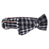 Picture of Faleela Soft &Comfy Bowtie Dog Collar,Detachable and Adjustable Bow Tie Collar,for Small Medium Large Pet (Medium (Pack of 1), Black and Whit)