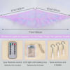 Picture of Unicorn Castle Stuffed Animal Net Hammock Kids Toy Storage with LED Light Plush Toy Organizer Corner Hanging Stuffed Animal Holder For Nursery Kids Girls Room Decor