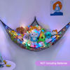 Picture of Unicorn Castle Stuffed Animal Net Hammock Kids Toy Storage with LED Light Plush Toy Organizer Corner Hanging Stuffed Animal Holder For Nursery Kids Girls Room Decor