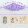 Picture of Unicorn Castle Stuffed Animal Net Hammock Kids Toy Storage with LED Light Plush Toy Organizer Corner Hanging Stuffed Animal Holder For Nursery Kids Girls Room Decor