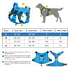 Picture of WINGOIN Blue Tactical Dog Harness for Medium Small Dogs No Pull Adjustable Pet Harness with Handle Reflective K9 Military Service Dog Vest for Walking Hiking Training (S)