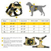 Picture of WINGOIN Tactical Dog Harness for Small Dogs, No Pull Harness with Handle 2 Pockets Poop Bag, Reflective Dog Vest, Military Service Heavy Duty Big Dog Harness for Walking Hiking Training, Khaki, S