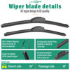 Picture of 26" 18" 12" Windshield Wiper Blades Replacement for Acura RDX 2019 2020 2021 2022 2023 Premium All Weather Front Rear Wipers Set - OEM Quality (Pack of 3)