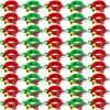 Picture of 48 Pcs Christmas Wrist Band Bell Bracelet Wrist Band Shaking Bell Musical Instruments Adjustable Bell Rhythm Wristband Bell Bulk for School Family Christmas Percussion Party Favor Adults,Colorful