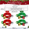 Picture of 48 Pcs Christmas Wrist Band Bell Bracelet Wrist Band Shaking Bell Musical Instruments Adjustable Bell Rhythm Wristband Bell Bulk for School Family Christmas Percussion Party Favor Adults,Colorful