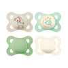 Picture of MAM Variety Pack Baby Pacifier, Includes 3 Types of Pacifiers, Nipple Shape is Developed with Dentists, 0-6 Months, Unisex, 4 Count (Pack of 1)