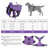 Picture of WINGOIN Purple Harness with Handle Tactical Dog Harness for Large Dogs No Pull Adjustable Reflective K9 Military Dog Vest Harnesses for Walking, Hiking, Training(XL)
