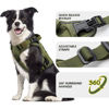 Picture of WINGOIN Green Tactical Dog Harness Vest for Small Dogs No Pull Adjustable Reflective K9 Military Dog Service Dog Harnesses with Handle for Walking, Hiking, Training(S)