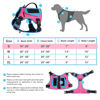 Picture of WINGOIN Tactical Dog Harness for Small Dogs, No Pull Harness with Handle Pockets Poop Bag, Reflective Dog Vest, Military Service Heavy Duty Big Dog Harness for Walking Hiking Training, Pink Blue, S