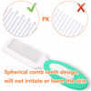 Picture of Baby Hair Brush, Cradle Cap Brush, Baby Hair Comb, Baby Hair Brush and Comb Set for Newborns & Toddlers, Baby Brush Soft Bristles, Ideal for Cradle Cap, Perfect Baby Registry Gift (Green)