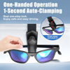 Picture of Veharvim One-Handed-Operation Sunglasses Holder for Car, Visor Sunglass Holder Clip, Car Accessories Interior, Universal Fit Silicone Padded Visor Sunglass Holder Car, Unmatched Durability