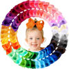 Picture of Oaoleer 40Pcs 6" Hair Bows Clips Grosgrain Ribbon Bows Hair Alligator Clips Hair Barrettes Hair Accessories for Baby Girls Infants Toddlers Kids Teens Children (6 Inch (Pack of 40)-40 Colors)