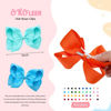 Picture of Oaoleer 40Pcs 6" Hair Bows Clips Grosgrain Ribbon Bows Hair Alligator Clips Hair Barrettes Hair Accessories for Baby Girls Infants Toddlers Kids Teens Children (6 Inch (Pack of 40)-40 Colors)