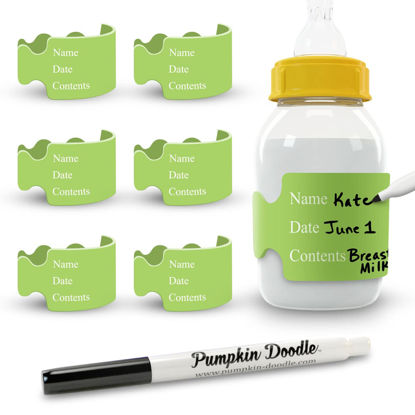 Picture of Pumpkin Doodle The Original Write and Reuse Baby Bottle Labels for Daycare