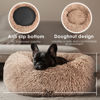Picture of Hoewina Dog & Cat Bed, 20in Cat Beds for Indoor Cats, Calming Donut Bed for Puppy and Kitten, Washable Round Fluffy Pet Bed for Small Medium Dogs and Cats (Camel)