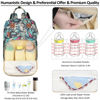 Picture of Diaper Bag Backpack for Women Large Capacity, Baby Bag with Insulated Pockets Multifunctional Diaper Bags For Baby Girl Boy Waterproof Baby Bags For Boys Girls Mama Maternity Bag Colorful Leaves