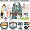 Picture of Diaper Bag Backpack for Women Large Capacity, Baby Bag with Insulated Pockets Multifunctional Diaper Bags For Baby Girl Boy Waterproof Baby Bags For Boys Girls Mama Maternity Bag Colorful Leaves