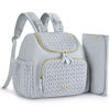 Picture of mommore Diaper Bag Small Diaper Backpack Stylish Toddler Baby Mini Maternity Bags Travel Backpacks with Insulated Pockets, Changing Pad, Stroller Straps