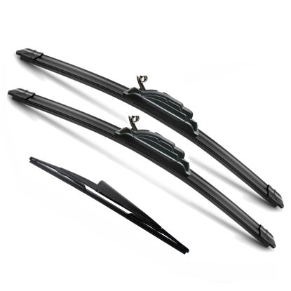 Picture of 3Pcs for Ford Expedition/Lincoln Navigator Windshield Wiper Blades 2009 2010 2011 2012 2013 2014 2015 2016, Original Equipment Automotive Replacement Windshield Wiper Blades - 22"/22"/16" (Set of 3)