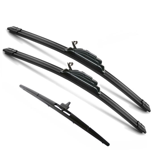 Picture of JustCar 3 wipers Replacement for 2009 2010 2011 2012 2013 2014 2015 Honda Pilot, Windshield Wiper Blades Original Equipment Replacement - 22"/21"/14" (Set of 3) U/J HOOK