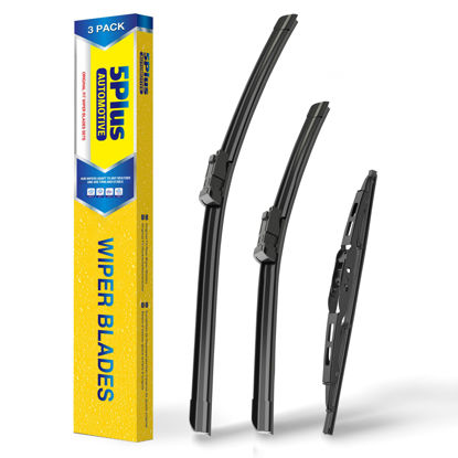 Picture of 5 PLUS Windshield Wipers Replacement For 2013-2021 Buick Encore, 2015-2022 Chevrolet Trax Windshield Wipers, Original Equipment Automotive Replacement Windshield Wiper Blades 26"+14"+10"(3 Wipers)