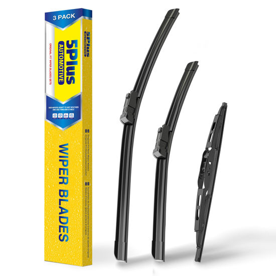 Picture of 5 PLUS Windshield Wipers Replacement For 2013-2021 Buick Encore, 2015-2022 Chevrolet Trax Windshield Wipers, Original Equipment Automotive Replacement Windshield Wiper Blades 26"+14"+10"(3 Wipers)