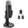 Picture of ZealSound Wireless Microphone,USB Mic for iPhone PC iPad Android Phone-Cordless Condenser Desktop Microphones with Mute Echo Monitor Volume Gain Bluetooth 2.4GHz for Podcast,ASMR,Gaming,YouTube Video