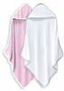 Picture of 2 Pack Baby Bath Towel - Rayon Made from Bamboo, Ultra Soft Hooded Towels for Babies,Toddler,Infant - Newborn Essential -Perfect Baby Registry Gifts for Boy Girl - Pink and White